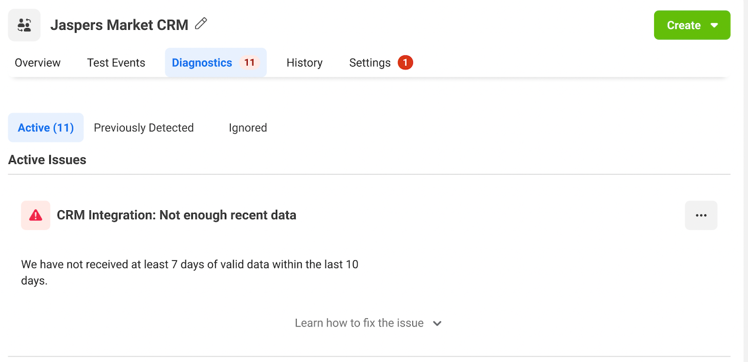 New error message with dropdown guidance