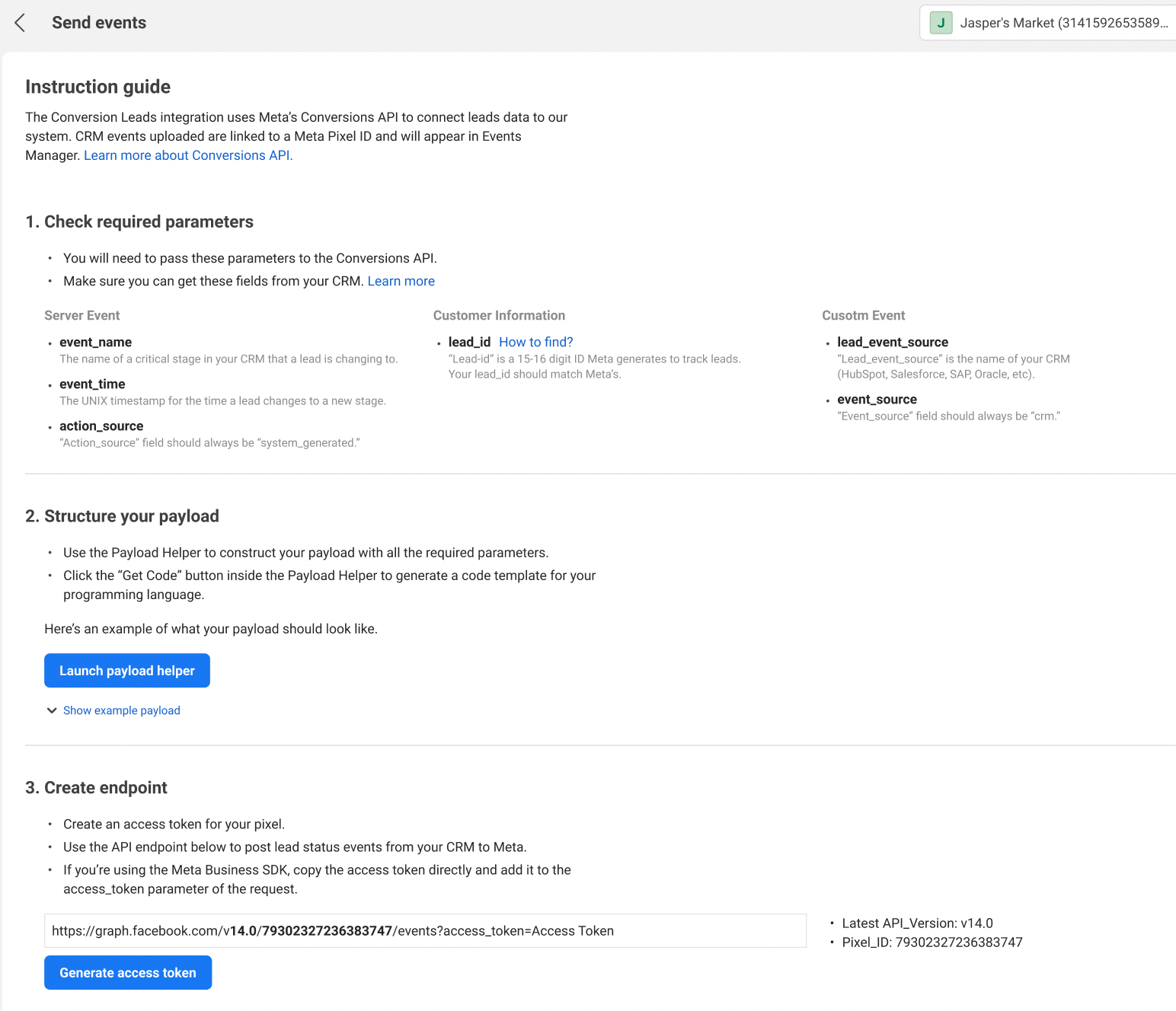 Simplified instruction guide with external documentation links