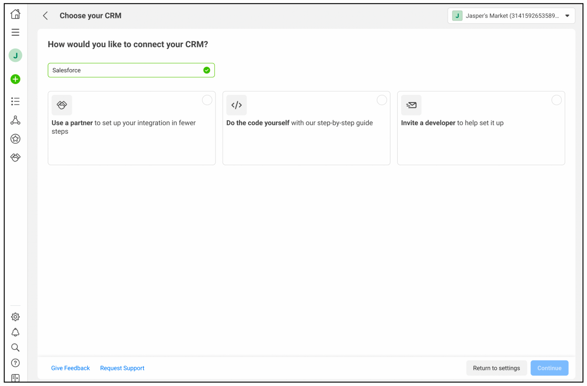Meta CRM integration workflow