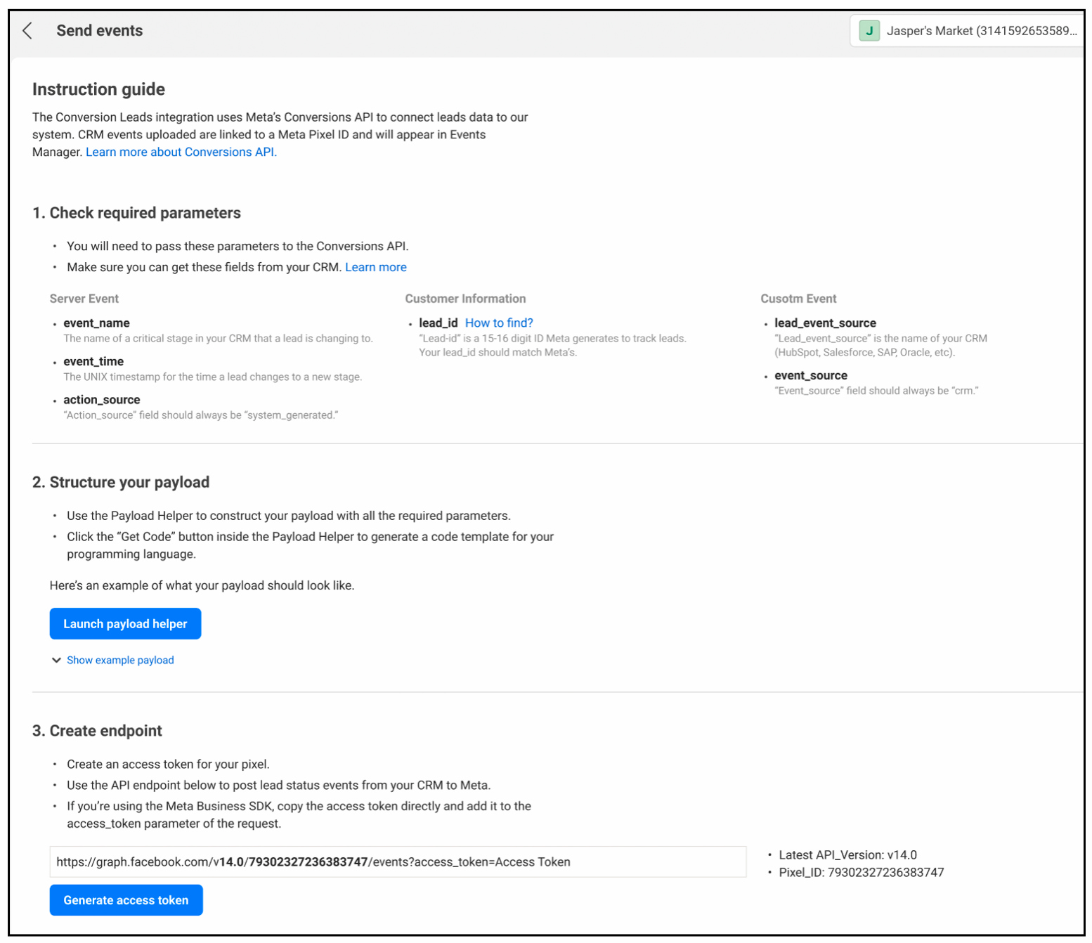Technical documentation updates for Meta developer docs